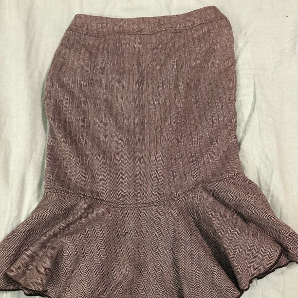 Marciano High-Low Brown Ruffle Skirt - Picture 14 of 14